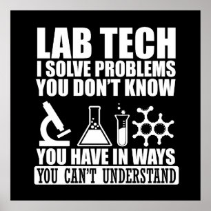Laboratorietekniker i Laboratorium humor Poster