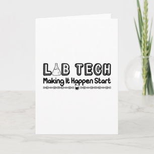 Laboratorietekniker Lab Tech Skapar att det händer Kort