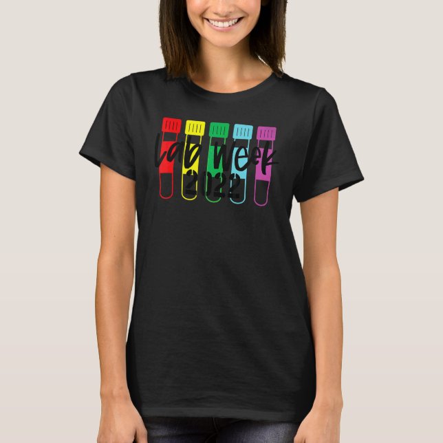 Laboratorietekniker Lab Vecka 2022 T Shirt (Framsida)