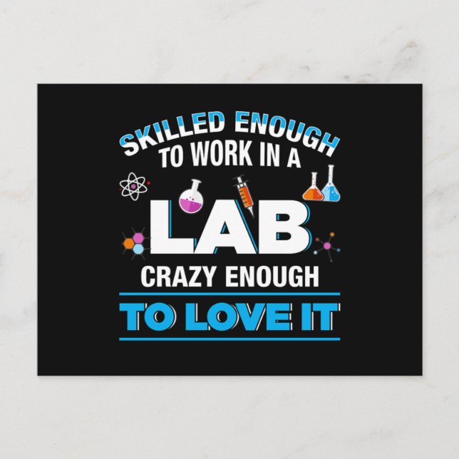 Laboratorietekniker Läkemedelsprov Tu Vykort (Framsida)