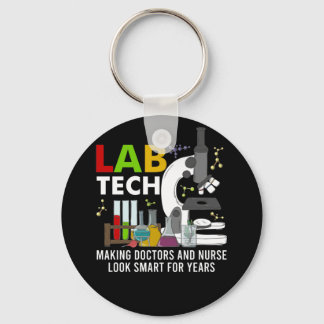 Laboratorietekniker Skapar Läkare Nyckelring