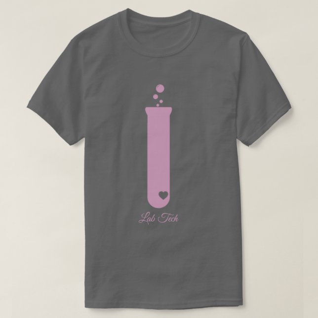Laboratorietekniker Test Tube Medical Gift Graph T Shirt (Design framsida)