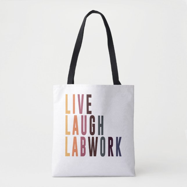 Laboratorietekniker vid Lab Tech Student Gift Tygkasse (Framsida)