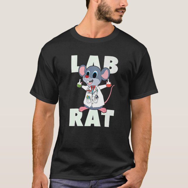 Laboratorietekniker vid Råtta, Lab T Shirt (Framsida)