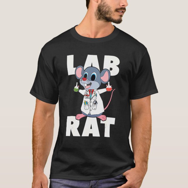 Laboratorietekniker vid Råtta, Lab T Shirt (Framsida)