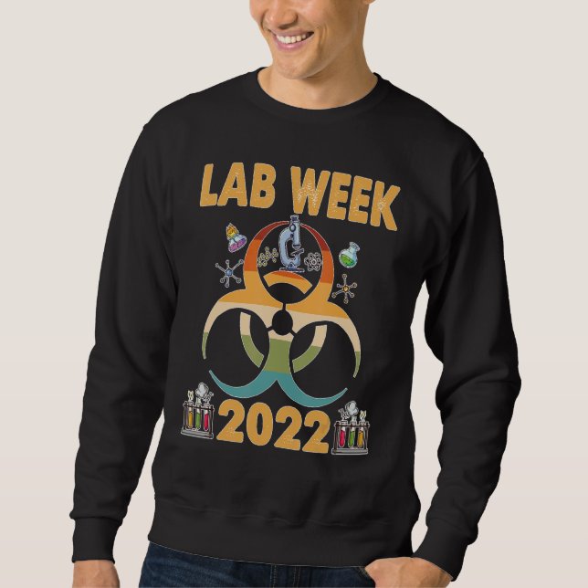Laboratorietekursen Lab Vecka 2022 Lång Ärmad Tröja (Framsida)