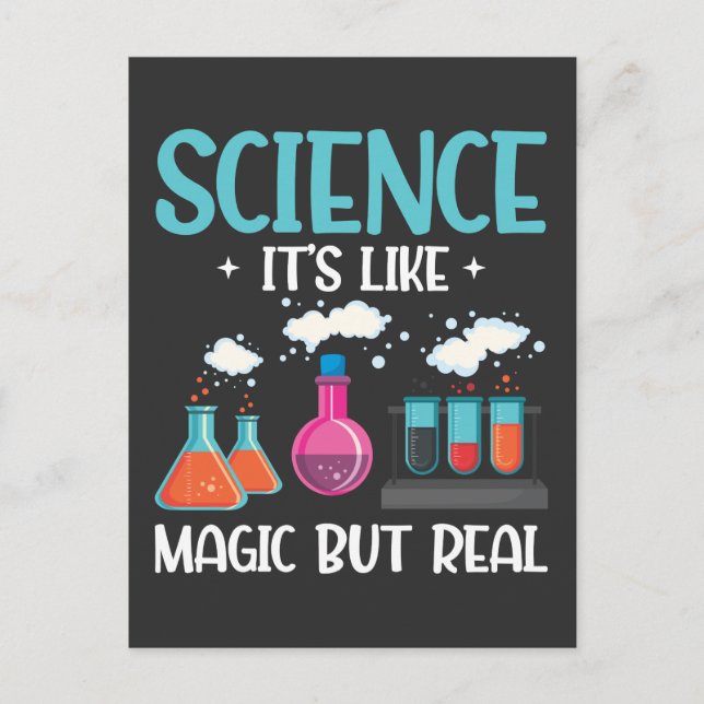 Laboratorietesttub för kemi-lärare vykort (Framsida)