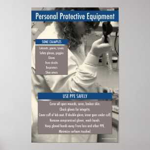 Laboratoriets poster för information om personlig 