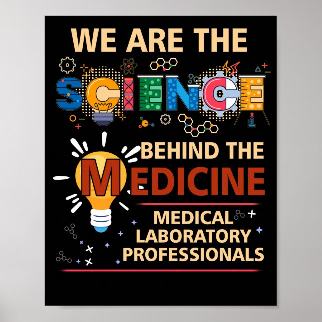 Laboratorievetenskapen Lab Tech Vi är vetenskapen Poster (Framsidan)