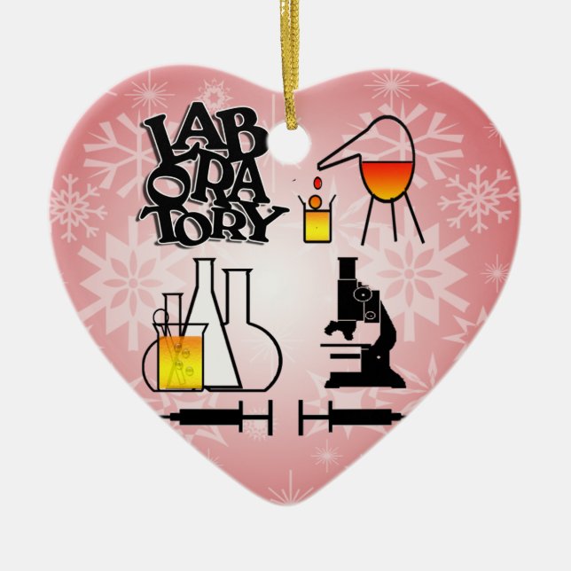 LABORATORIUM 4 KVADRERAR LOGOTYPEN JULGRANSPRYDNAD KERAMIK (Framsidan)