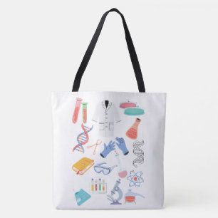 Laboratorium Biotechnology Large Tote Bag Tygkasse