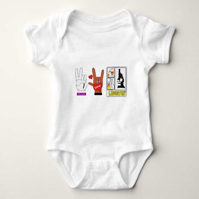 LABORATORIUM FÖR FRED KÄRLEK T SHIRT (Framsida)