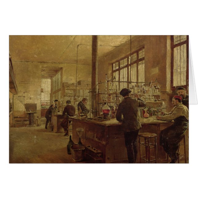 Laboratoriumet, 1887 hälsningskort (Framsidan Horizontal)