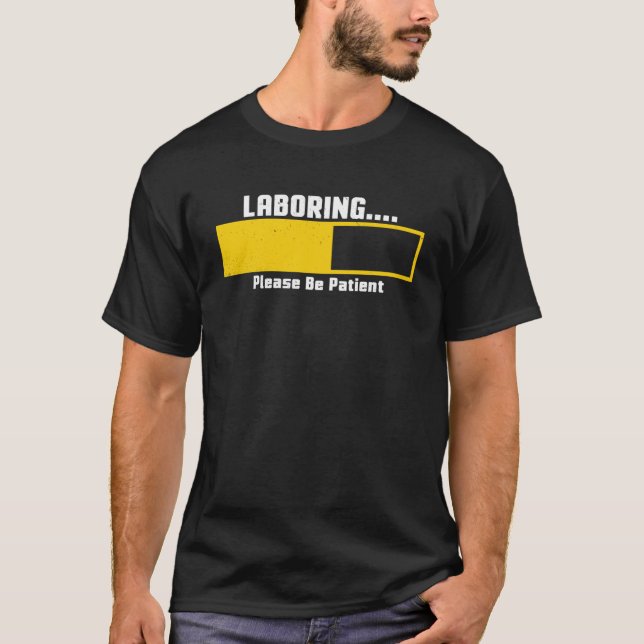 Laborer Pullove, arbetarnas arbetardag i Lycklig T Shirt (Framsida)