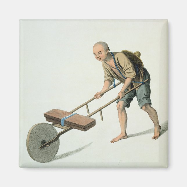 Laborer, tallrik 27 från "Chinans kostym". Magnet (Framsidan)