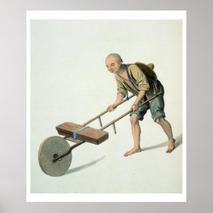 Laborer, tallrik 27 från "Chinans kostym". Poster