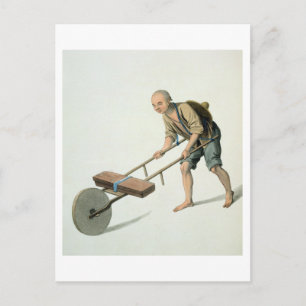 Laborer, tallrik 27 från "Chinans kostym". Vykort