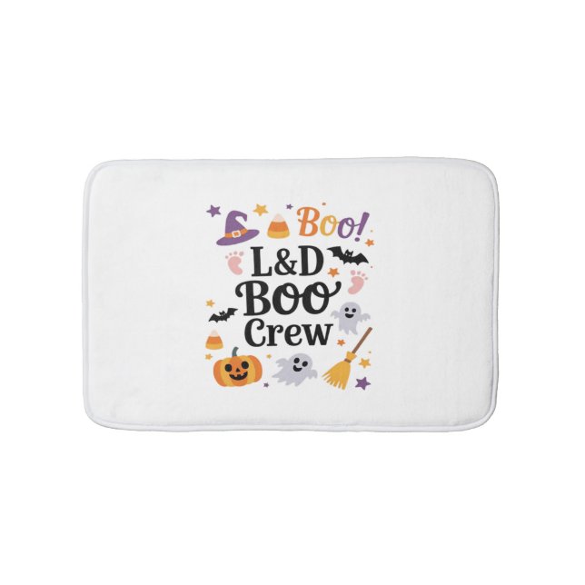 Labour and Delivery Nurse Halloween Pumpkin Ghost  Badrumsmatta (Framsidan)