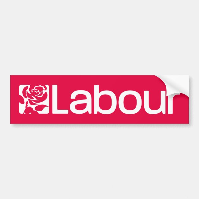 Labour Party Storbritannien Bildekal (Framsidan)