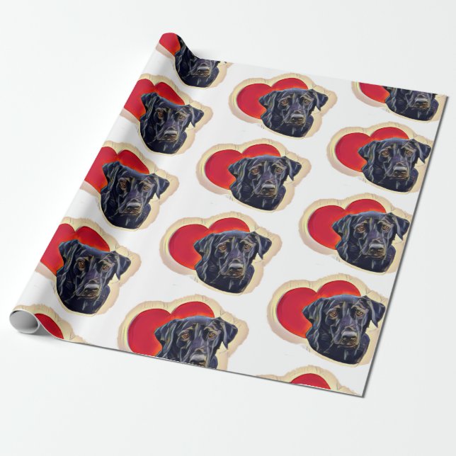 Labour Retriever Heart Presentpapper (Utrullad)
