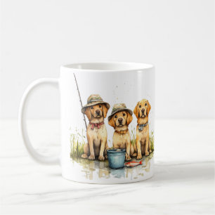 Labour Retriever Hundar Fishing Kaffemugg