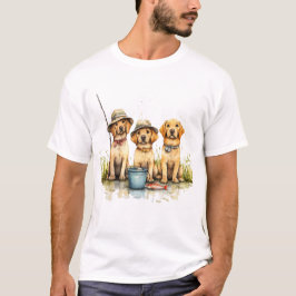 Labour Retriever Hundar Fishing T Shirt