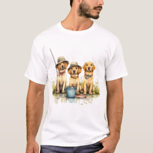 Labour Retriever Hundar Fishing T Shirt