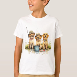 Labour Retriever Hundar Fishing T Shirt