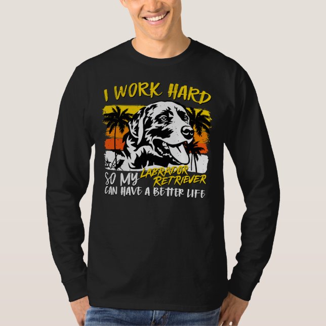 Labour Retriever Labrador Hund T Shirt (Framsida)