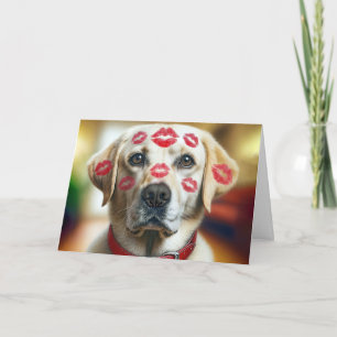 Labour Retriever med Valentine Kisses Kort