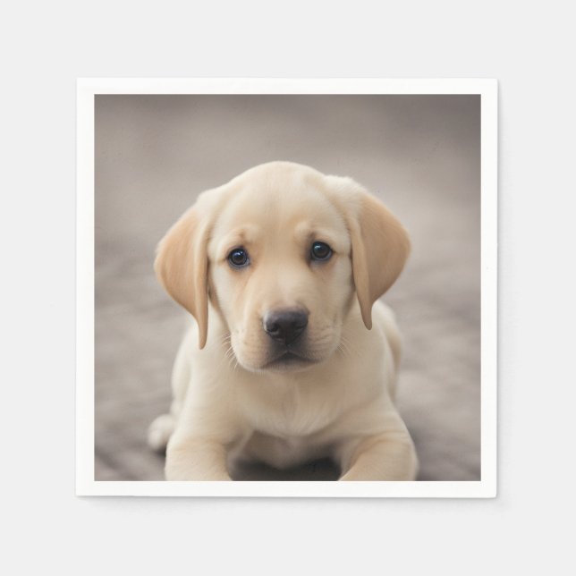 Labour Retriever Puppy Pappersservett (Framsidan)