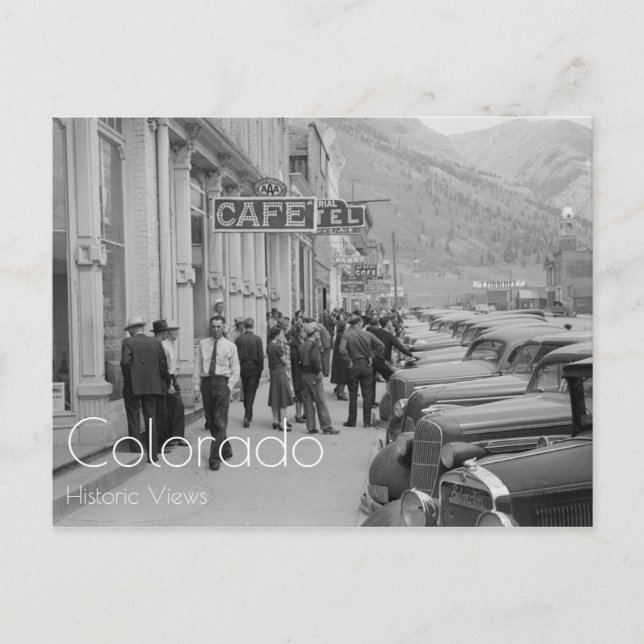 Labourdagen i Silverton, Colorado, 1940 Vykort (Framsida)