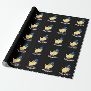 Labra-cadabra Funny Labrador Hund Pun Mörk BG Presentpapper