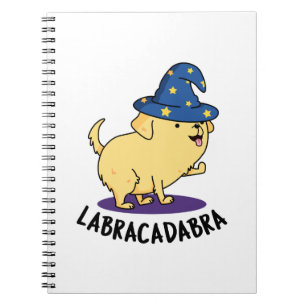 Labra-cadabra Funny Labrador Magic Hund Pun Anteckningsbok