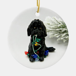 Labra Doodle Golden Doodle Hund jul Ornament