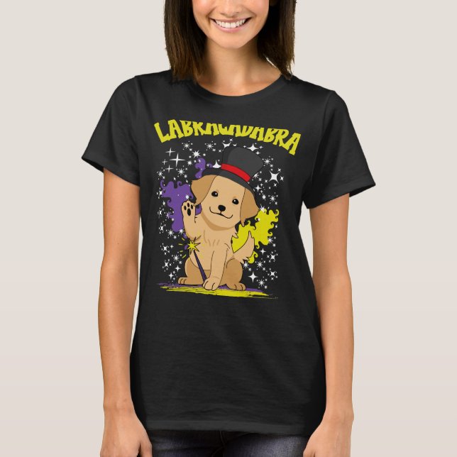 Labracadabra Labrador Retriever T Shirt (Framsida)