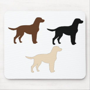labradohämmare färg silhouettes musmatta