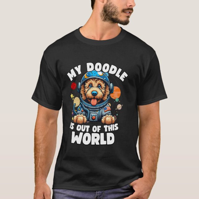 Labradoodle Älskare Designar Rolig Labradoodle T Shirt (Framsida)