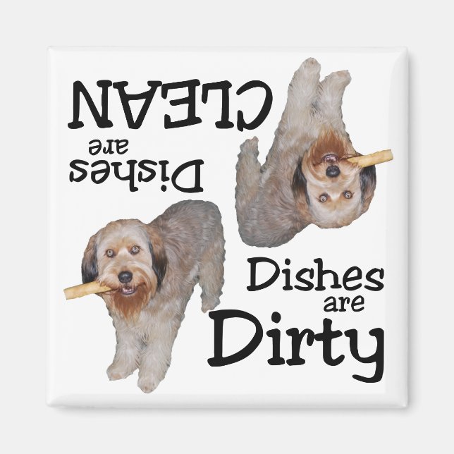 Labradoodle Älskare Dishwasher Magnet (Framsidan)
