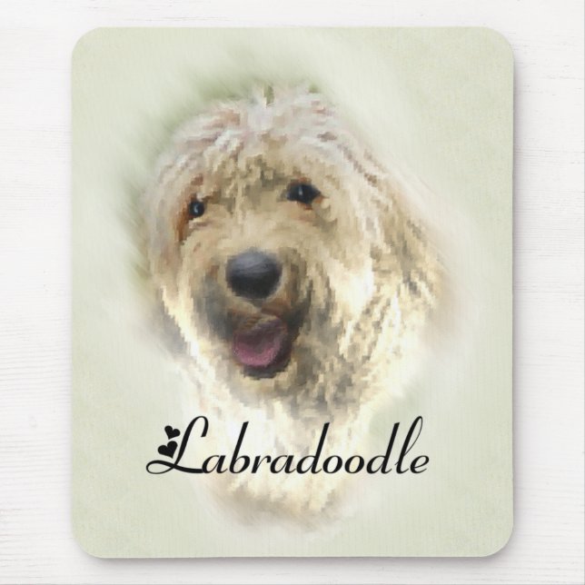 Labradoodle Älskare Gifts Musmatta (Framsidan)