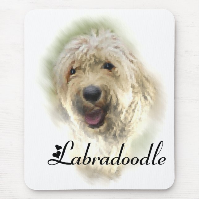 Labradoodle Älskare Gifts Musmatta (Framsidan)