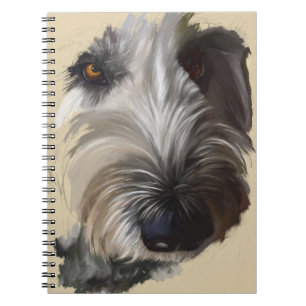 Labradoodle anteckningsbok - original- konstverk med spiral