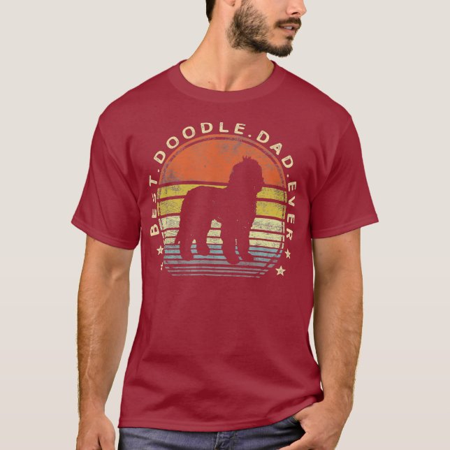 Labradoodle Best Doodle Pappa Hund älskare Owner T Shirt (Framsida)