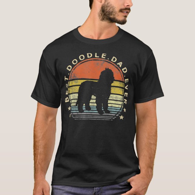 Labradoodle Best Doodle Pappa Hund älskare Owner T Shirt (Framsida)