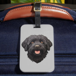 Labradoodle Black Hund Bagagebricka