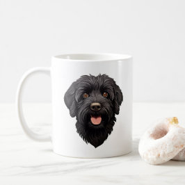 Labradoodle Black Hund Kaffemugg