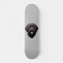 Labradoodle Black Hund Mini Skateboard Bräda 18,5 Cm
