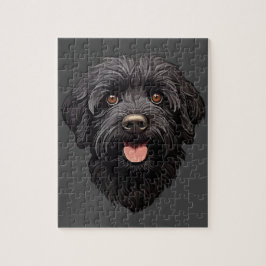 Labradoodle Black Hund Pussel