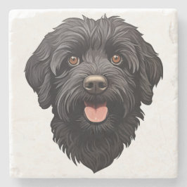 Labradoodle Black Hund Stenunderlägg