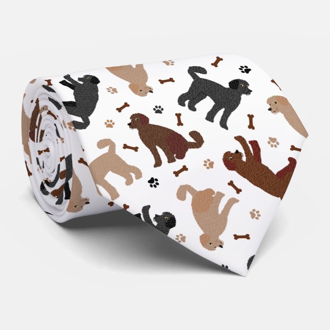 Labradoodle Bones och Tass Slips (Rullad)